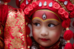 Thousands congregate for glimpse of Living Goddess Kumari (Photo Gallery)